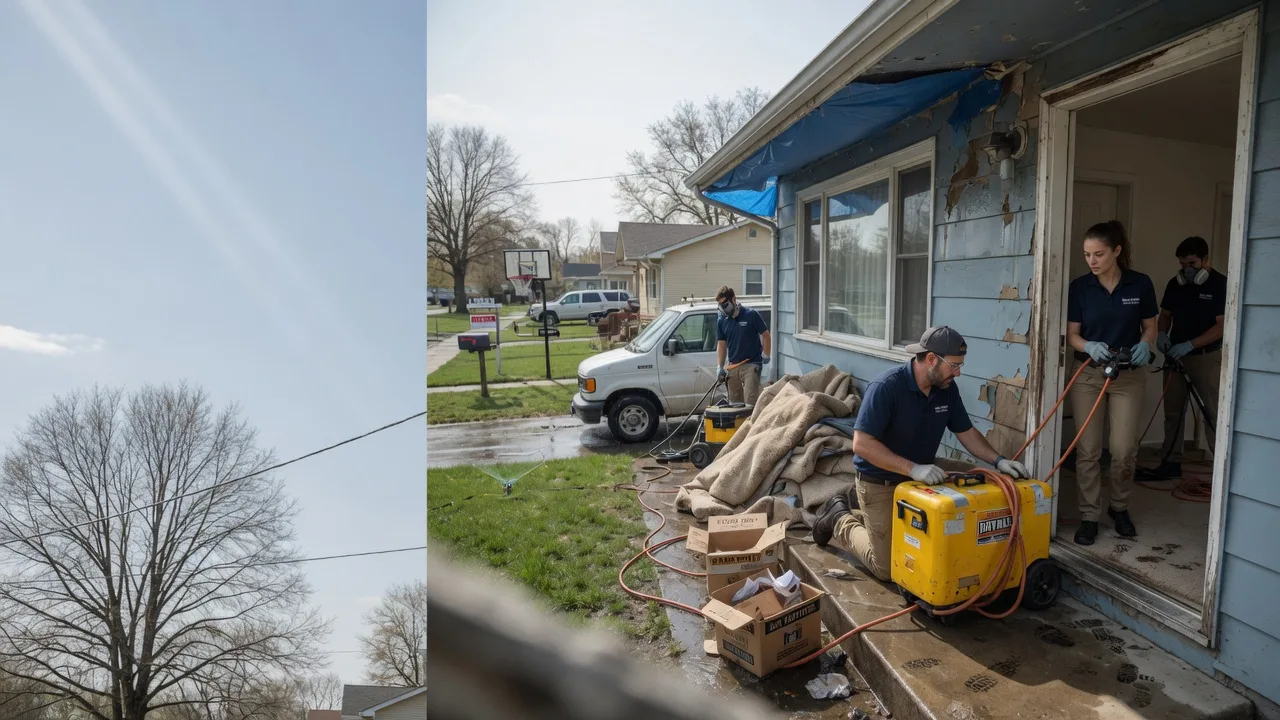 Basement Flood Cleanup in Salem, IN near me